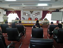 Gugus tugas covid-19 Kabupaten Tanggamus menggelar Rakor