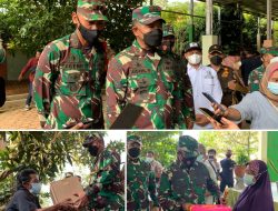 TMMD Lakukan Vaksinasi dan Bagikan Paket Sembako