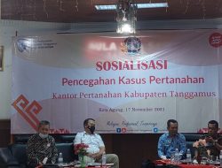 Sosialisasi Pencegahan Kasus Pertanahan” Ini Yang Disampaikan Kepala Kantor ATR/BPN Tanggamus