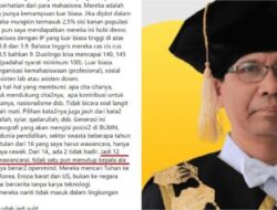 Viral ! Rektor ITK Singgung ‘Manusia Gurun’, LPDP Akan Evaluasi Pewawancara Beasiswa