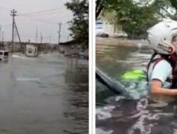 Warga Mulai Dievakuasi Karena Tanggul Laut Tambak Mulyo Semarang Jebol akibat Rob