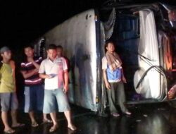 1 Orang Tewas Akibat Peristiwa Bus Rombongan Peziarah Terguling di Sleman