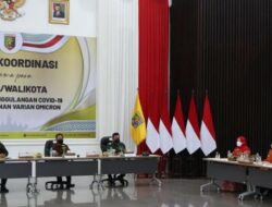 Walikota Bandar Lampung Menghadiri Rapat Koordinasi Dalam Rangka Tindak Lanjut Penanggulangan Pandemi Covid 19