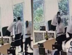 Viral ! Video CCTV Pegawai Kantor Pajak di Bekasi Dipukul Atasannya
