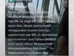 Viral ! Seorang Penyandang Disabilitas Ditolak Naik KRL