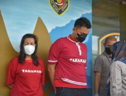 Pasutri tersangka kasus Curat di sebuah toko di Natar, di amankan Jatanras Polda lampung