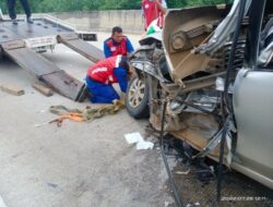2 Orang Tewas Kecelakaan Maut di Tol Bakauheni-Terbanggi Besar