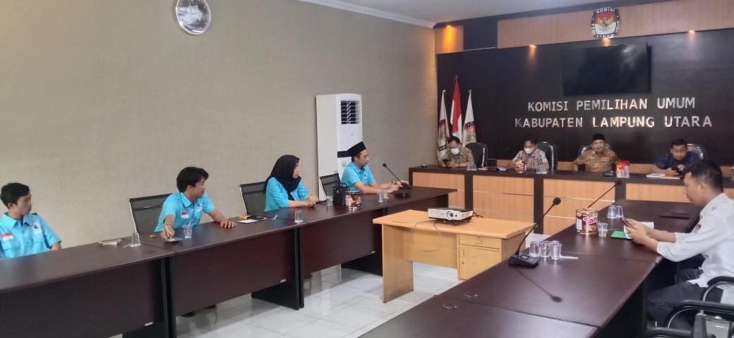 Suasana Audiensi KPU oleh DPD Gelora Lampura (Dok. Humas DPD Gelora Lampura)