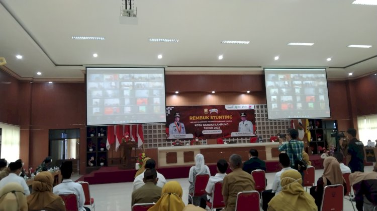 Suasana Rembuk stunting Kota Bandar Lampung (8/1)