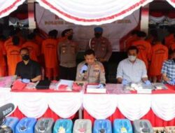 22 Tersangka Kasus Judi Darat dan Online di Tangerang Dibekuk Polisi