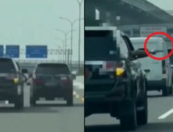 Viral ! Video Mobil Dinas Todongkan Senjata Api ke Mobil Avanza di Jalan Tol Jagorawi