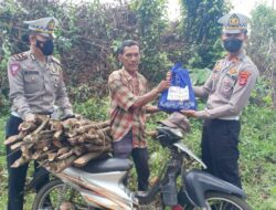 Sambut HUT Lalu Lintas ke 67, Satlantas Polres Lamtim Berikan Bansos