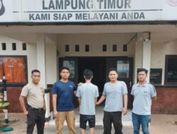Pemiliki Rumah Lagi Ganti Oli, Pria Asal Lamtim Bebas Gasak Barang Berharga