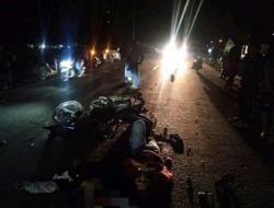 Terjadi Lakalantas di Tubaba Motor vs Truk, 2 Orang Tewas