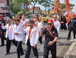 Arak-arakan Dan Teaterikal Tupping Lampung Iringi Pendaftaran BCAD PKS Lampung