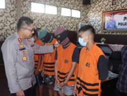 4 Pelaku Pengeroyokan SF Warga Palembapang Hingga Tewas, Dibekuk Polres Lamsel