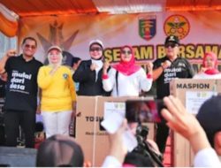 Kunker Gubernur Lampung dan Senam Bersama Masyarakat Lampura