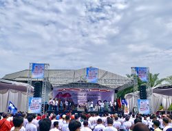 Deklarasi Meriah, Hamartoni-Romli Daftar KPU: Siap Berjuang untuk Lampung Utara Maju
