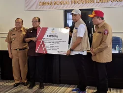 Kemensos AlokasikanBantuan Rp1,1 Miliar Untuk Tangani Bencana di Lampung
