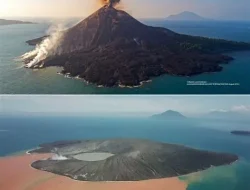 Waspada! Kejadian Erupsi Berulang Gunung Anak Krakatau Bikin Warga Cemas